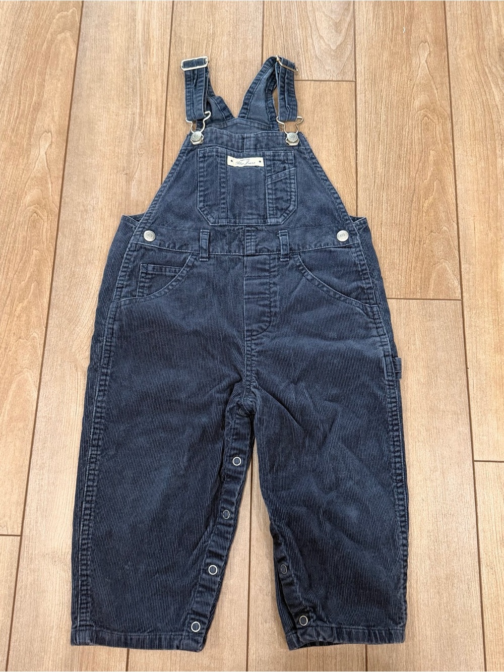 Vintage y2k baby gap Corduroy Navy Kids Overalls 2xl